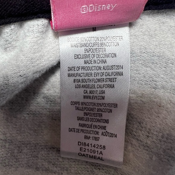 Disney Black and White Striped Kids Hoodie with Minnie Mouse - Picture 8 of 11